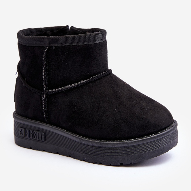 Bottes de neige isolées à enfiler pour enfants noir Big Star MM374100 1