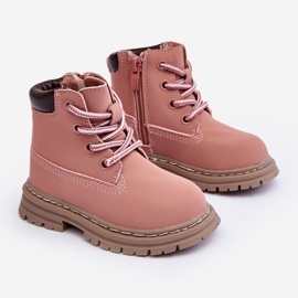 Rose Bottines Trappeur Enfant Bansi Avec Fermeture Éclair 1 Rose Bottines Trappeur Enfant Bansi Avec Fermeture Éclair 1