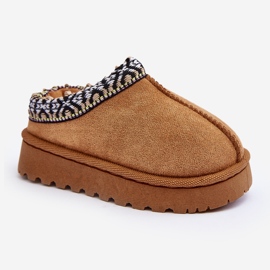 Chaussons Isolés Enfant Camel Olivane brun 5