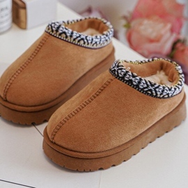 Chaussons Isolés Enfant Camel Olivane brun 1