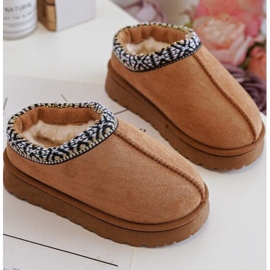 Chaussons Isolés Enfant Camel Olivane brun 2