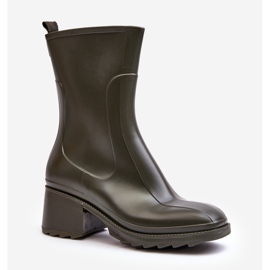 Bottines Galoches Mates Pour Femmes Vert Foncé Bertaida 2