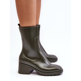 Bottines Galoches Mates Pour Femmes Vert Foncé Bertaida 7