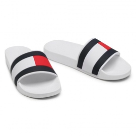 Tongs Tommy Hilfiger Essential Flag Pool Slide M FM0FM03484-YBR blanche 2