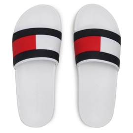 Tongs Tommy Hilfiger Essential Flag Pool Slide M FM0FM03484-YBR blanche 4