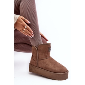Bottes de neige à plateforme imperméables végétaliennes D.Franklin DFSH371004 Beige foncé 1 Bottes de neige à plateforme imperméables végétaliennes D.Franklin DFSH371004 Beige foncé 1