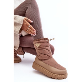 Bottes de neige à semelle épaisse pour femme, Lureta beige foncé 1 Bottes de neige à semelle épaisse pour femme, Lureta beige foncé 1