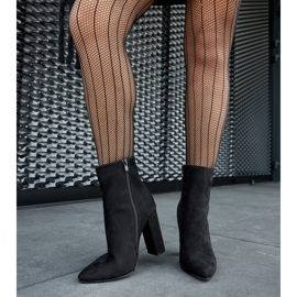 Bottines Borgetto en éco-daim noir 1