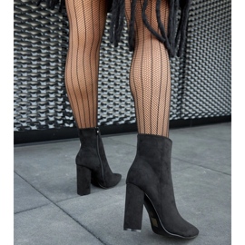 Bottines Borgetto en éco-daim noir le noir 2