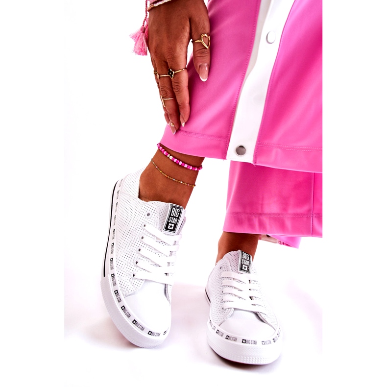 Baskets Femme Big Star Ajourée Blanche FF274024 1