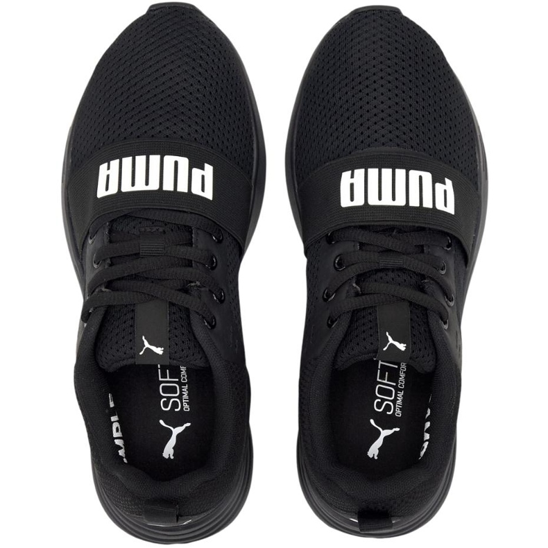Puma Wired Run Jr. noir 374214 01 chaussures pour enfants le noir 1