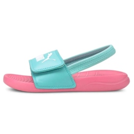 Sandales pour enfants Puma Popcat 20 Backstrap Ac rose 380555 08 bleu 1