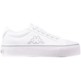 Chaussures femme Kappa Boron Low Pf blanc et argent 243162 1015 blanche 1