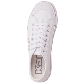 Chaussures femme Kappa Boron Low Pf blanc et argent 243162 1015 2