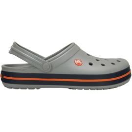 Sabots pour hommes Crocs Crocband Clog gris et orange 11016 01U 1 Sabots pour hommes Crocs Crocband Clog gris et orange 11016 01U 1