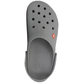 Sabots pour hommes Crocs Crocband Clog gris et orange 11016 01U 2 Sabots pour hommes Crocs Crocband Clog gris et orange 11016 01U 2