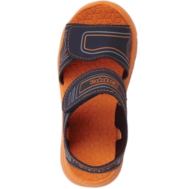 Sandales pour enfants Kappa Kaleo K bleu marine et orange 260887K 6744 2