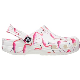 Sabots enfants Crocs Classic Party Kids blanc et rose 207826 1CW 1