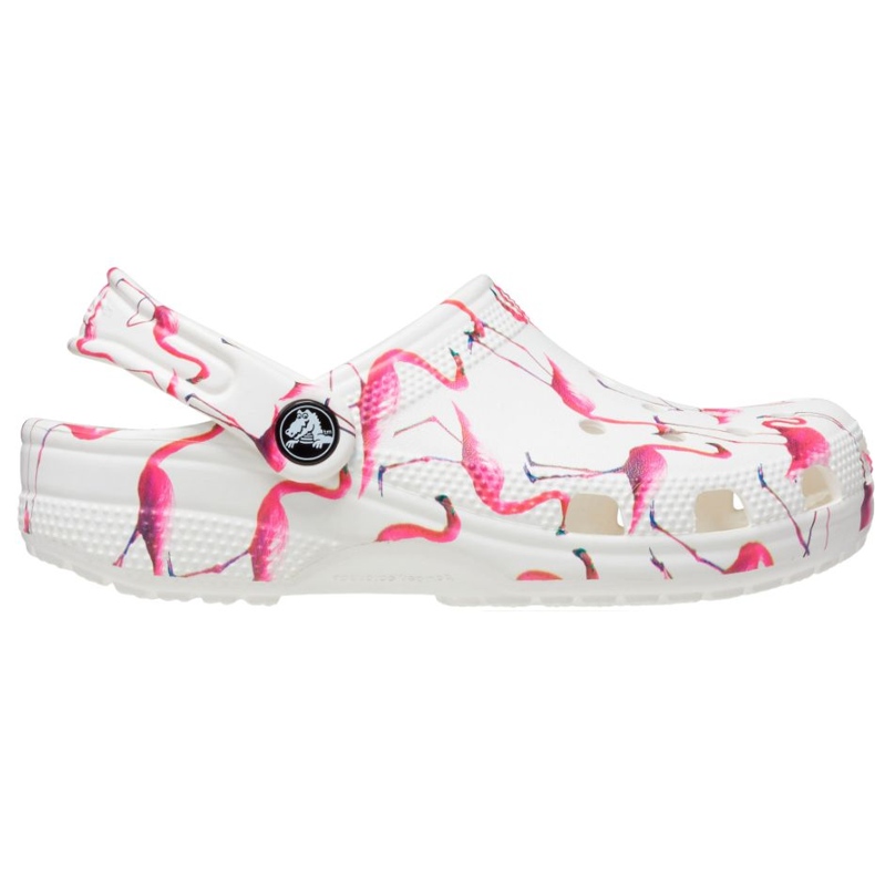 Sabots enfants Crocs Classic Party Kids blanc et rose 207826 1CW 1
