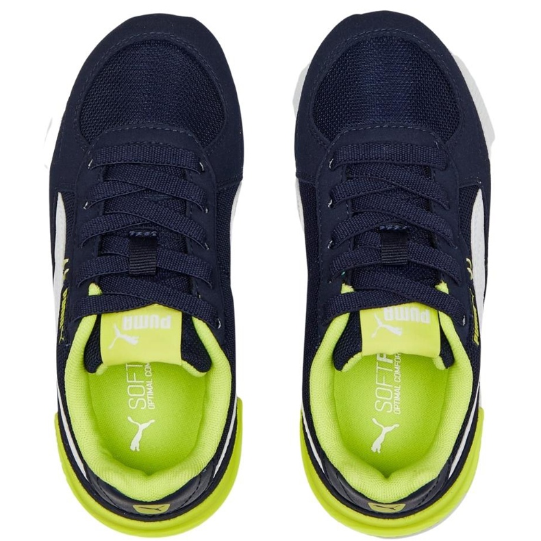 Chaussures enfant Puma Graviton Ac Ps bleu marine et vert 381988 14 2