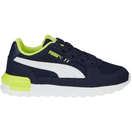 Chaussures enfant Puma Graviton Ac Ps bleu marine et vert 381988 14 1