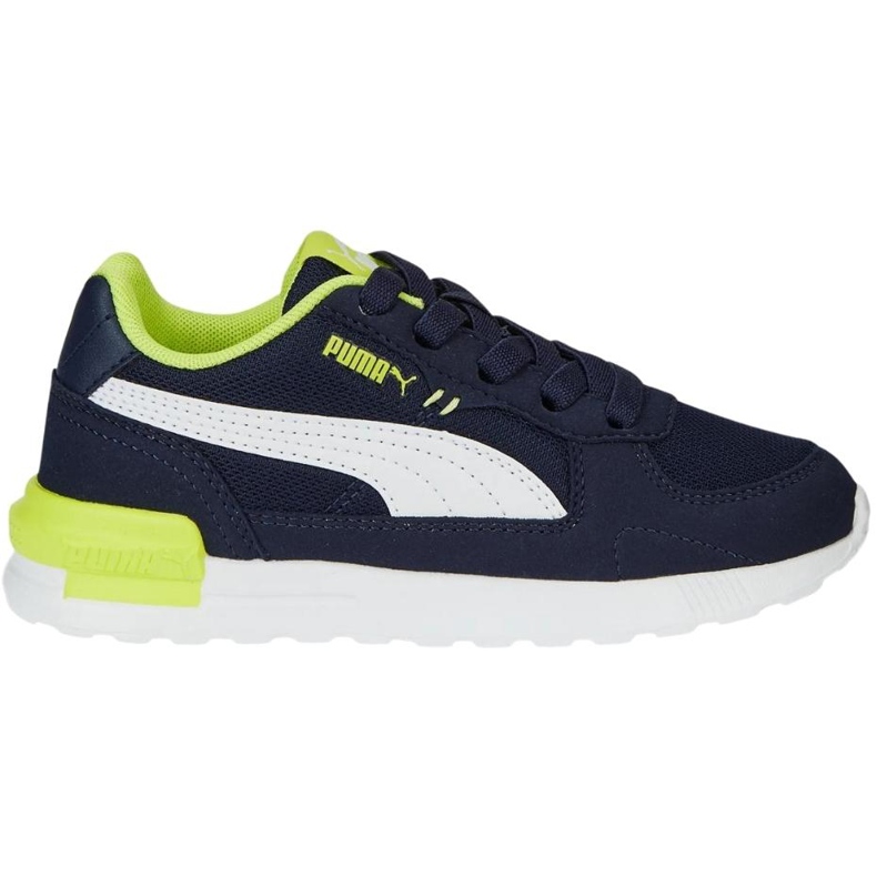 Chaussures enfant Puma Graviton Ac Ps bleu marine et vert 381988 14 1