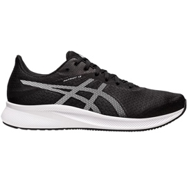Chaussures de course Asics Patriot 13 pour hommes noir et blanc 1011B485 001 blanche 1 Chaussures de course Asics Patriot 13 pour hommes noir et blanc 1011B485 001 blanche 1