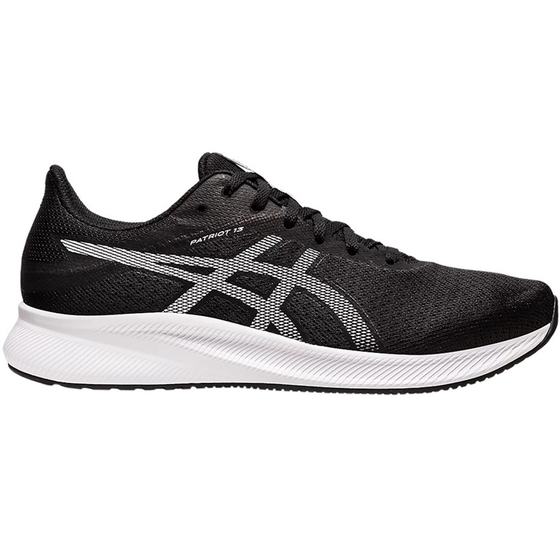 Chaussures de course Asics Patriot 13 pour hommes noir et blanc 1011B485 001 1