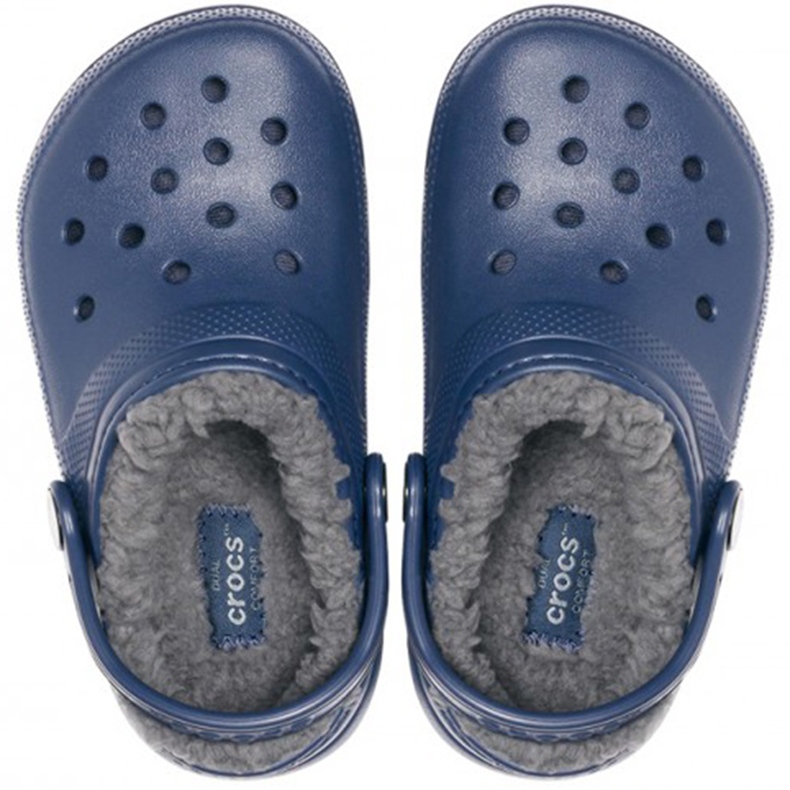 Sabots pour enfants Crocs Lined Clog, bleu marine 207009 459 2