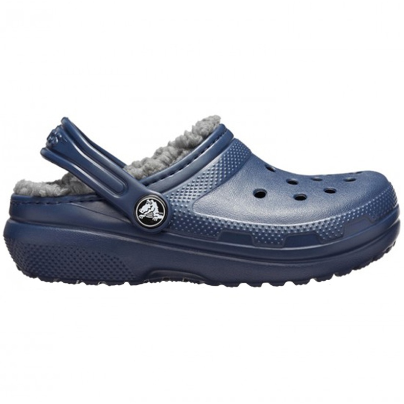 Sabots pour enfants Crocs Lined Clog, bleu marine 207009 459 1