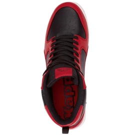 Kappa Lineup chaussures rouge et noir 243078 2011 le noir 2