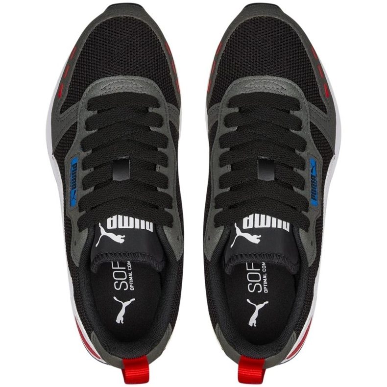 Puma R78 Jr chaussures pour enfants noir-gris-bleu 373616 29 blanc 2