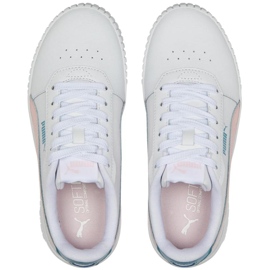 Puma Carina 2.0 Jr chaussures pour enfants blanc-rose 386185 05 2