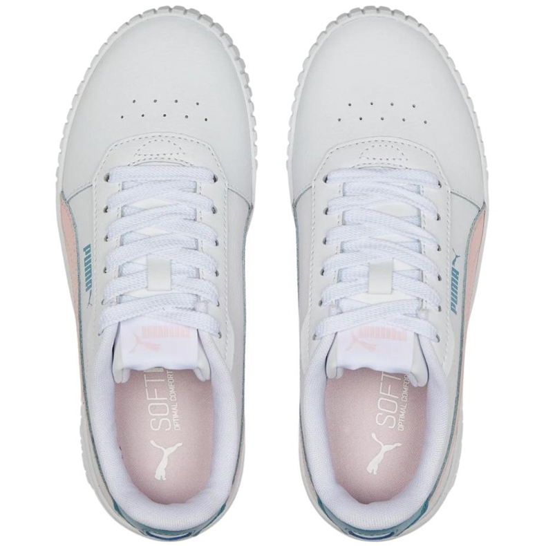 Puma Carina 2.0 Jr chaussures pour enfants blanc-rose 386185 05 2