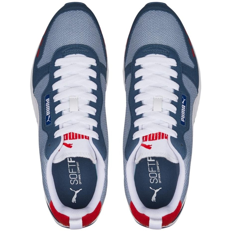 Chaussures Puma R78 pour hommes bleu et blanc 373117 61 2 Chaussures Puma R78 pour hommes bleu et blanc 373117 61 2