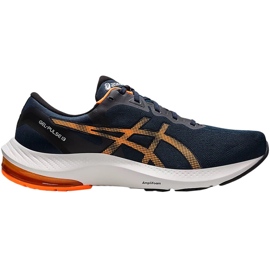 Chaussures de course Asics Gel Pulse 13 pour hommes, bleu marine et orange 1011B175 403 1