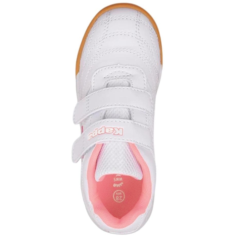 Chaussures pour enfants Kappa Kickoff K blanc et rose 260509K 1072 blanche 2