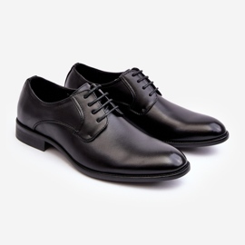 Chaussures en cuir pour hommes noires Harene 1