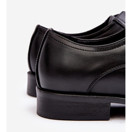 Chaussures en cuir pour hommes noires Harene 2