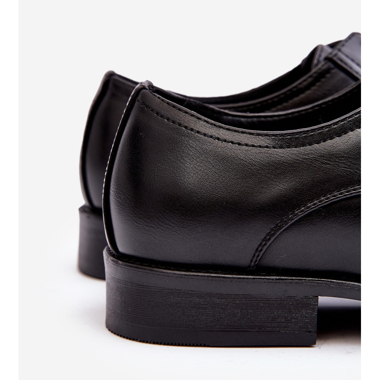 Chaussures en cuir pour hommes noires Harene le noir 2 Chaussures en cuir pour hommes noires Harene le noir 2