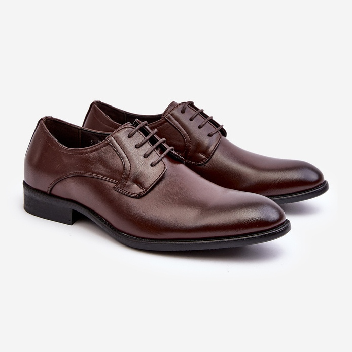 Chaussures homme cuir marron fonce Harene Chaussures a la Mode