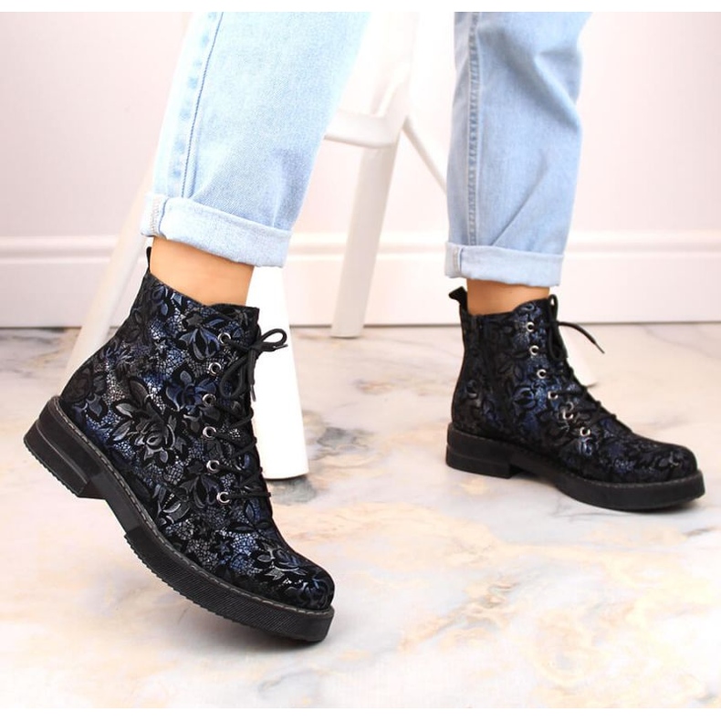 Bottes en cuir isolées confortables Rieker W RKR637 multicolore 2