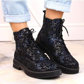 Bottes en cuir isolées confortables Rieker W RKR637 multicolore 3