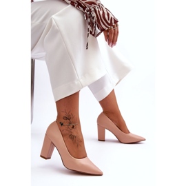 Diamantique Escarpins à talons classiques Nude Odessa beige 4