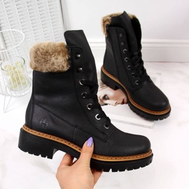 Bottes Rieker avec fourrure W 72630 R484 le noir 1