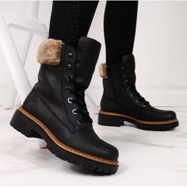 Bottes Rieker avec fourrure W 72630 R484 le noir 2