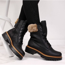 Bottes Rieker avec fourrure W 72630 R484 le noir 6