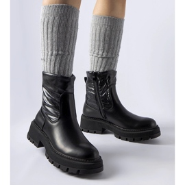 Bottines noires avec tige décorative par Garrett 1