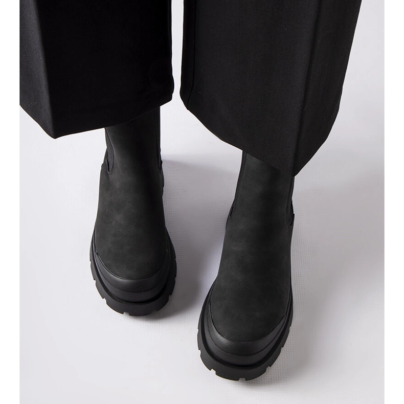 Bottines à enfiler noires Big Star MM274319 le noir 1