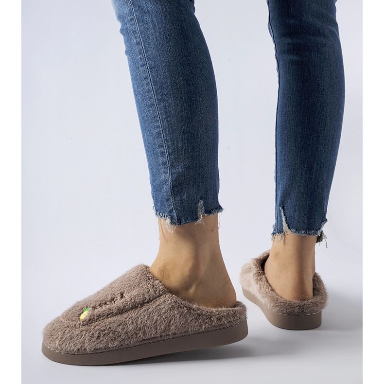 Chaussons chauds Collinsville marron brun 1 Chaussons chauds Collinsville marron brun 1